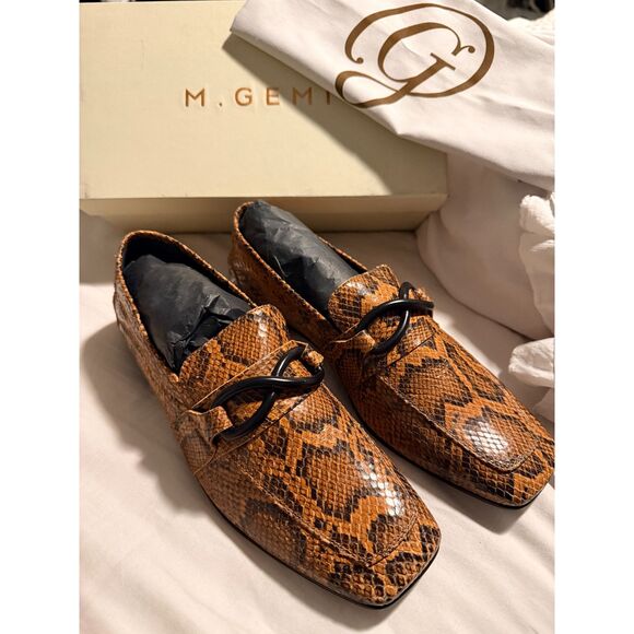 NWT M. GEMI The Silvia Snakeskin Leather size 40 - Picture 4 of 12